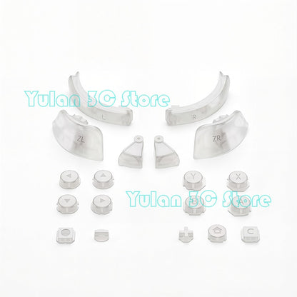 Joycon 2 Solid Color / Transparent Custom DIY Replacement Full Set Buttons for Nintendo Switch 2 Joy Con Controller Accessories