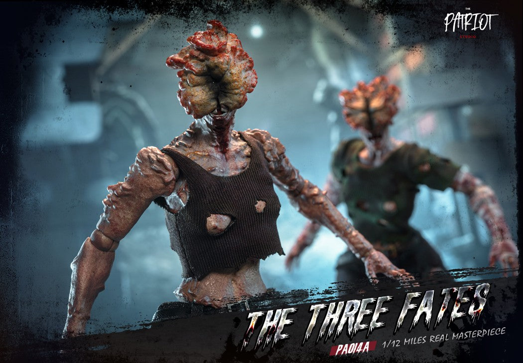 Em Estoque Patriota The Last of Us Clicker Três Destino Zumbi 1/12 Manto de Pano Boneco de Ação Brinquedo de Presente Série Coleção