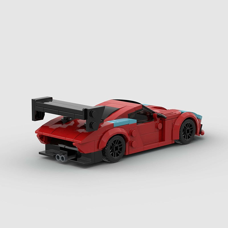 MOC Carro Esportivo de Corrida Veículo Cidade Speed Racer Modelo Técnico Blocos de Construção Tijolos Supercarro F1 Brinquedos Infantis Presentes para Meninos NSX