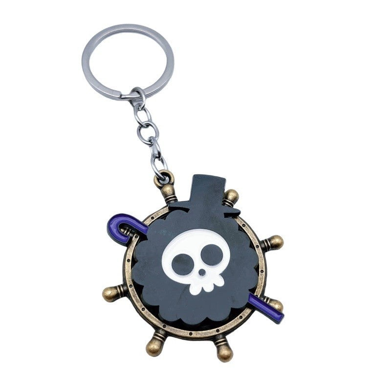 Chaveiros de mochila de anime de One Piece Luffy, Chopper, Zoro, Nami, Sanji, pingentes de chaveiro decorativos de personagens de desenho animado