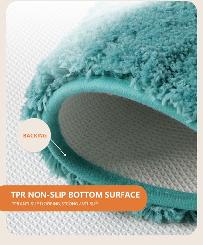 Bathroom Rug Super Absorbent Soft Microfiber Shaggy Bath Mat Non-Slip Machine Washable Bath Rug