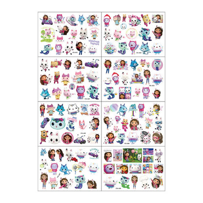 Gabby Dollhouse Child Tattoo Sticker Anime Cartoons Tattoo Stickers Temporary Tattoos Waterproof The Tattoo Art Tatoo Cosplay