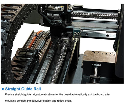 Nova Máquina SMT 2024 SMT220 Desktop Pcb Pick And Place Machine 2 Cabeças 40 Alimentadores Colocação de Chip SMD para Montagem de Pcb