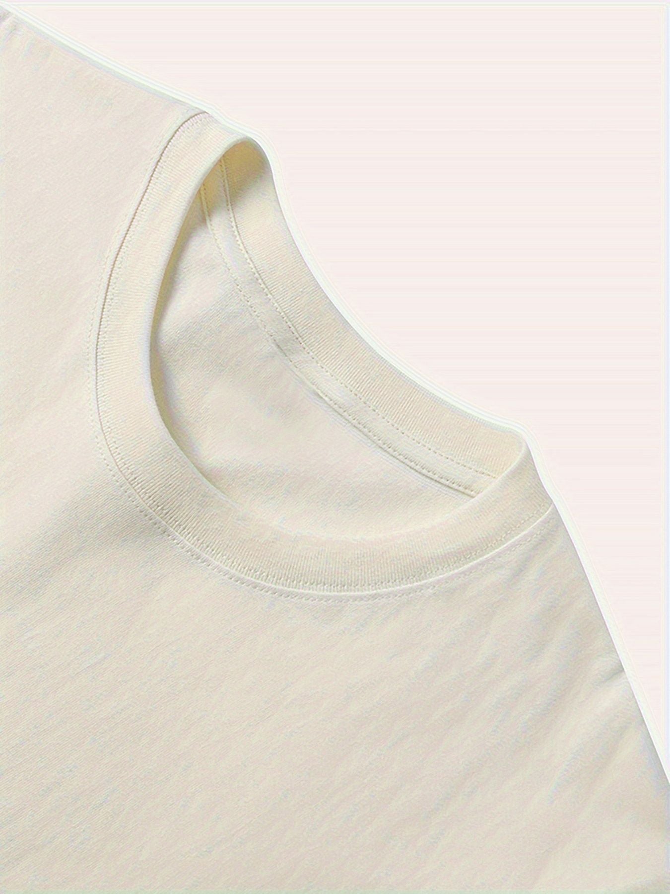 Short-sleeved T-shirt with waves and letters print Casual beach style Suitable for women's daily and outing wear in all season