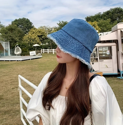 1pc 2024 New Spring/Summer  Fisherman Hat, Sun Hat, Casual And Fashionable, Suitable For Travel, Protects Against Uv Rays