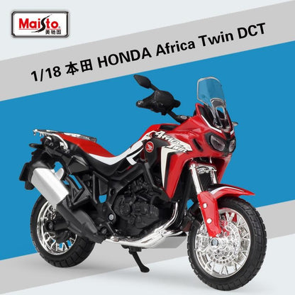 Maisto 1:18 Honda Africa Twin Dct Modelo de Liga de Motocicleta Simulada