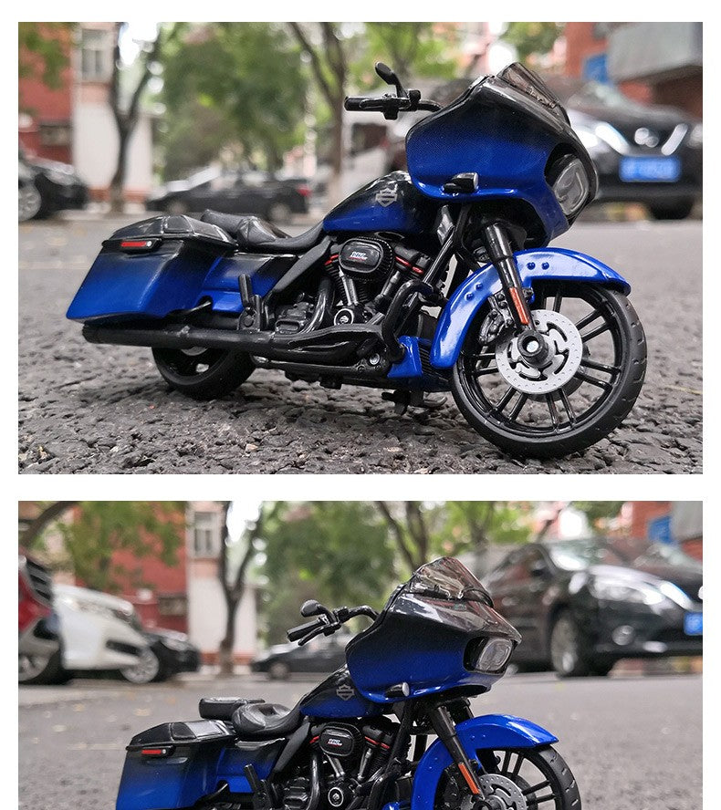 Maisto 1/18 Harley Davidson 2018 CVO Road Glide Modelo de Motocicleta Coleção de Veículos de Brinquedo Amortecedor Off Road Carro de Brinquedo