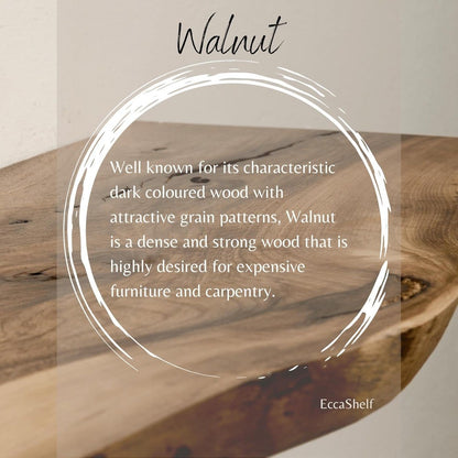 Rustic Solid Wood Live Edge Wall Shelves for Rooms and Bathrooms