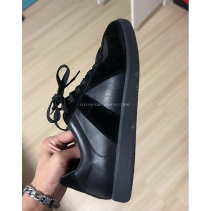 Men's Casual Sports Shoes 2025 Autumn New Niche Black Agan Suede Leather Easy-Matching Simple Board Shoes Fashion Training Shoes