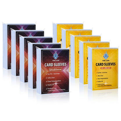 100 UNIDADES Protetores Internos de Cartas 61X88/64x89mm Dois Tamanhos Ajuste Perfeito para Cartas de Jogo YGO/MGT Os Protetores Internos de Cartas São Lisos e Resistentes