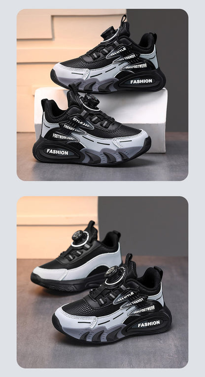 Leather Boys Kids Sneakers For Girls School Casua Outdoor Breathable Running Breathable Soft  Non-slip Children Shoes boacoisa