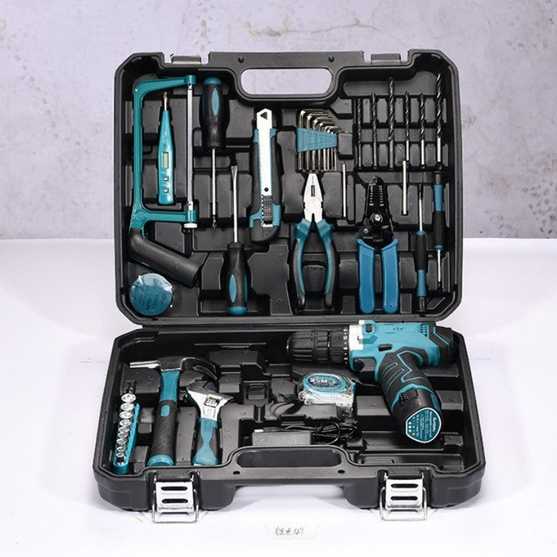 Conjuntos de Ferramentas Elétricas de Furadeira de Alta Potência Ferramentas Automotivas Ferramentas de Combinação Multifuncionais para Reparo Kit Caixa de Ferramentas para Reparo Automotivo