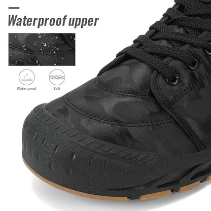 Botas de Neve Masculinas de Inverno Super Quentes Botas de Caminhada Masculinas Impermeáveis Botas Masculinas de Exterior Tênis Antiderrapantes de Borracha Botas Masculinas de Trabalho de Cano Curto