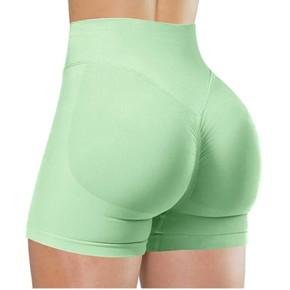 Summer High Waisted Yoga Shorts Fashionable and Sexy Running Fitness Pants Solid Color Yoga Leggings Customizable labels