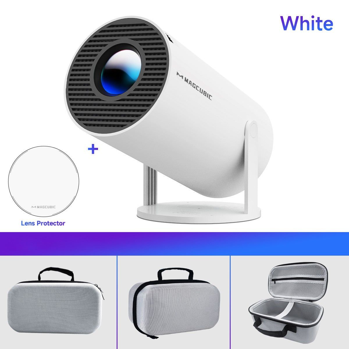 Projetor Magcubic HY300 Pro 8K Android 14 Dual Wifi6 290ANSI Allwinner H726 BT5.4 1080P 1280*720P Cinema em Casa Projetor Externo