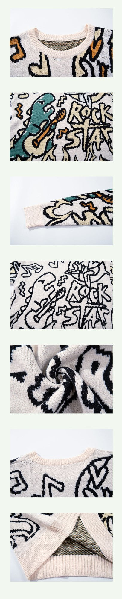 CALESECT Green Dinosaur Knit Sweater Womens Dino Jumper Y2K Streetwear Oversized Pullover Plus Size Mens Women Adults Men Trendy