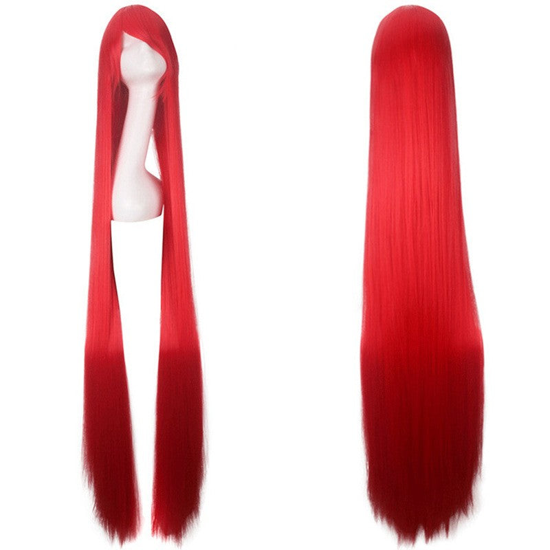 cosplay wig, ancient costume, men and women, long straight hair, anime, colored hair Synthetic fiber wig