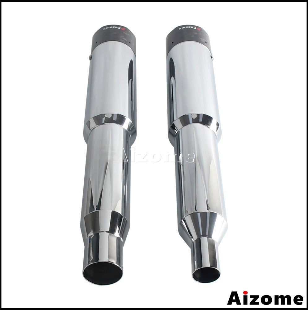 Motorcycle 4.5Inch Slash?Cut Exhaust Muffler Carbon Fiber For Harley M8 Touring Electra Street Glide Road King Road Glide 17-26