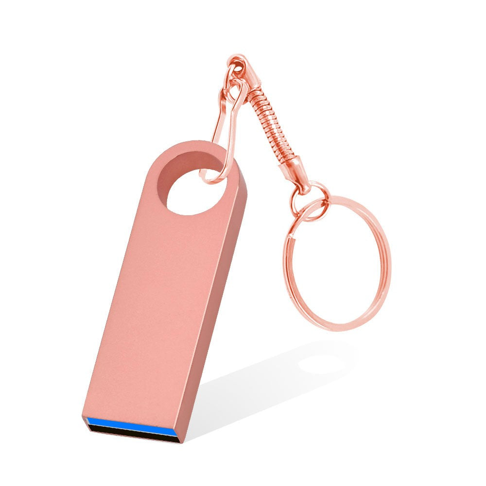 Hot Sale Metal Key Chain 3.0 USB Flash Drive 128GB Pen Drive 8GB 16GB 32GB 64GB Memory U Stick 3. 0 High Speed Pendrive