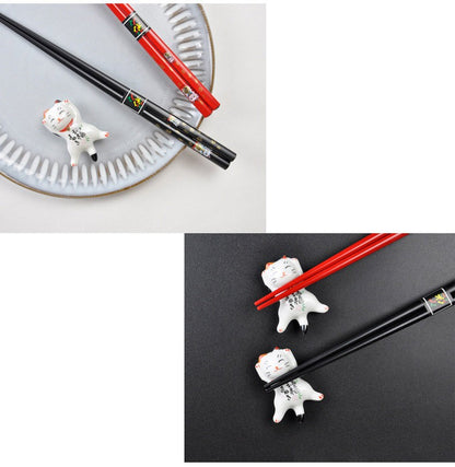 Chinese Panda Chopsticks Japanese Korean Sushi Solid Wood Chopsticks Wedding Gift Chop Sticks Hashi Two Pairs Chopsticks Set