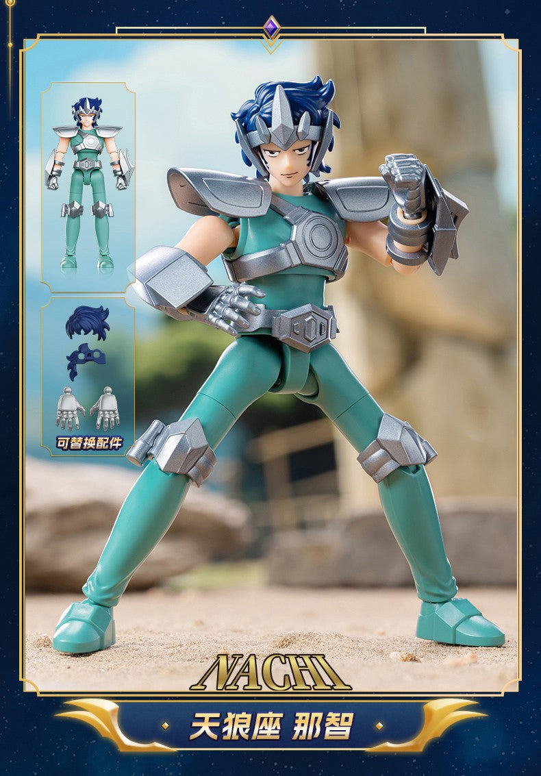 Blokees Gold Saint Action Figure Versão Galáxia 02 Libra Dohko Sagitário Saint Seiya Brinquedos de Montar Presente de Aniversário Infantil