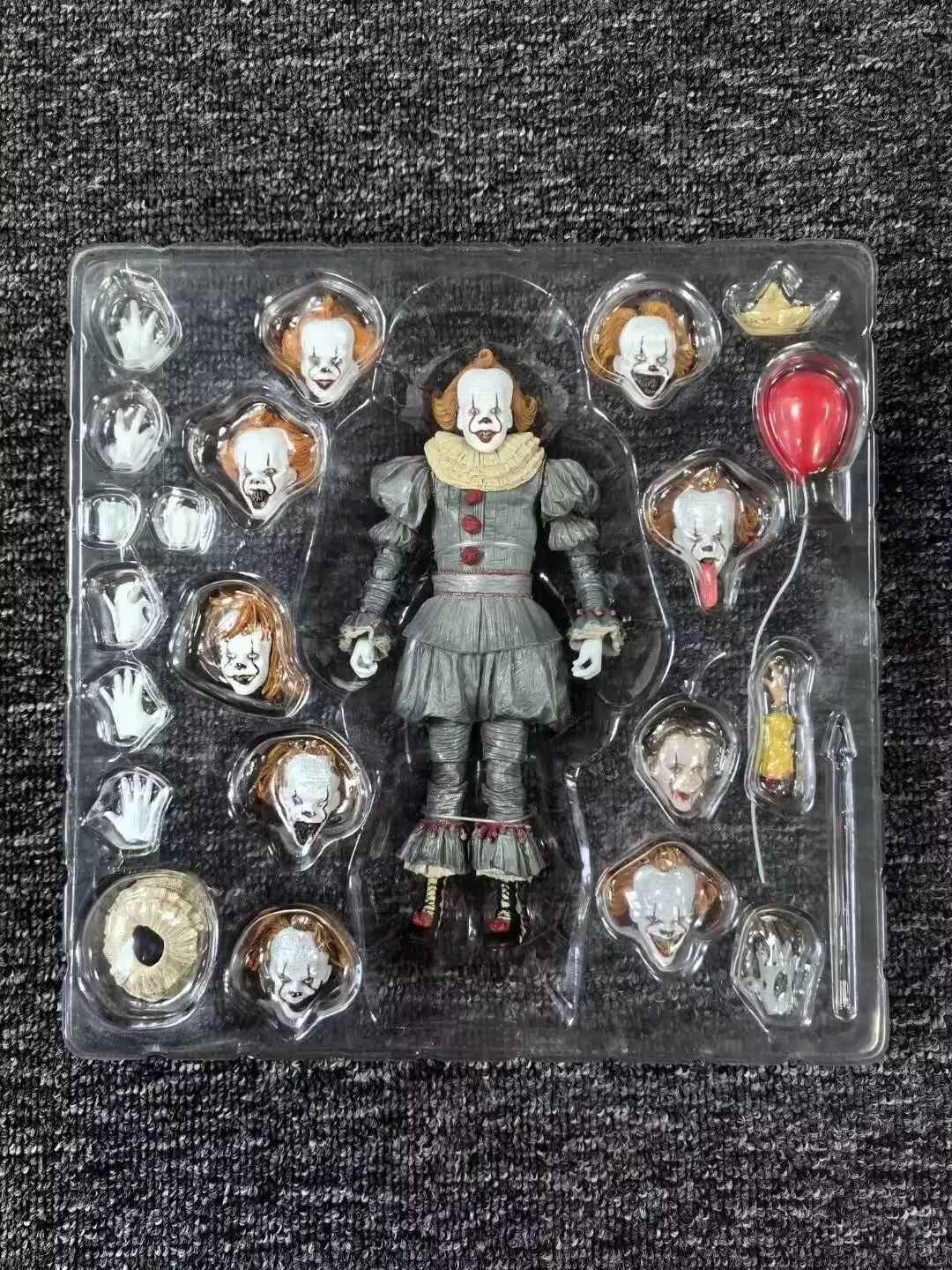 NEW NECA The Many Faces Of Pennywise Action Figure Change Face Pennywise Toys Collectible Model Birthday Gift