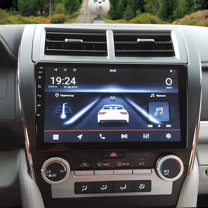 10.1 Inch Car Radio Stereo For 2012-2014 Toyota Camry Wireless CarPlay 1080P Android 13 GPS Navigation AHD Camera Microphone