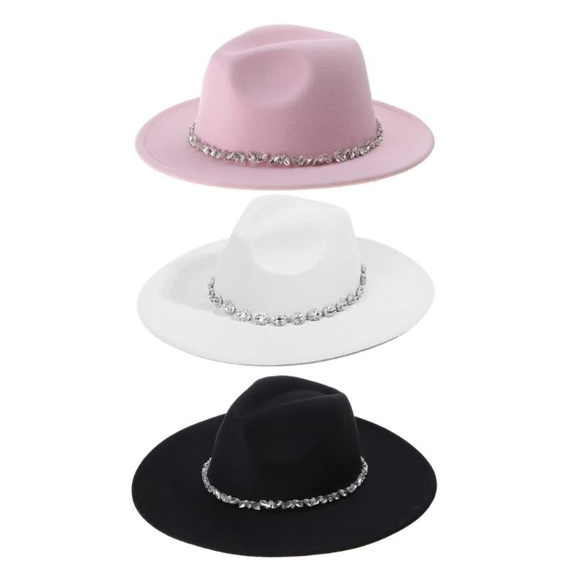 Chapéu de Cowboy Y88A para Meninas, Chapéu de Cowgirl Brilhante com Glitter, Strass e Cinto, Chapéu de Festa de Aniversário, Acessórios para Fantasia