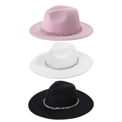 Chapéu de Cowboy Y88A para Meninas, Chapéu de Cowgirl Brilhante com Glitter, Strass e Cinto, Chapéu de Festa de Aniversário, Acessórios para Fantasia
