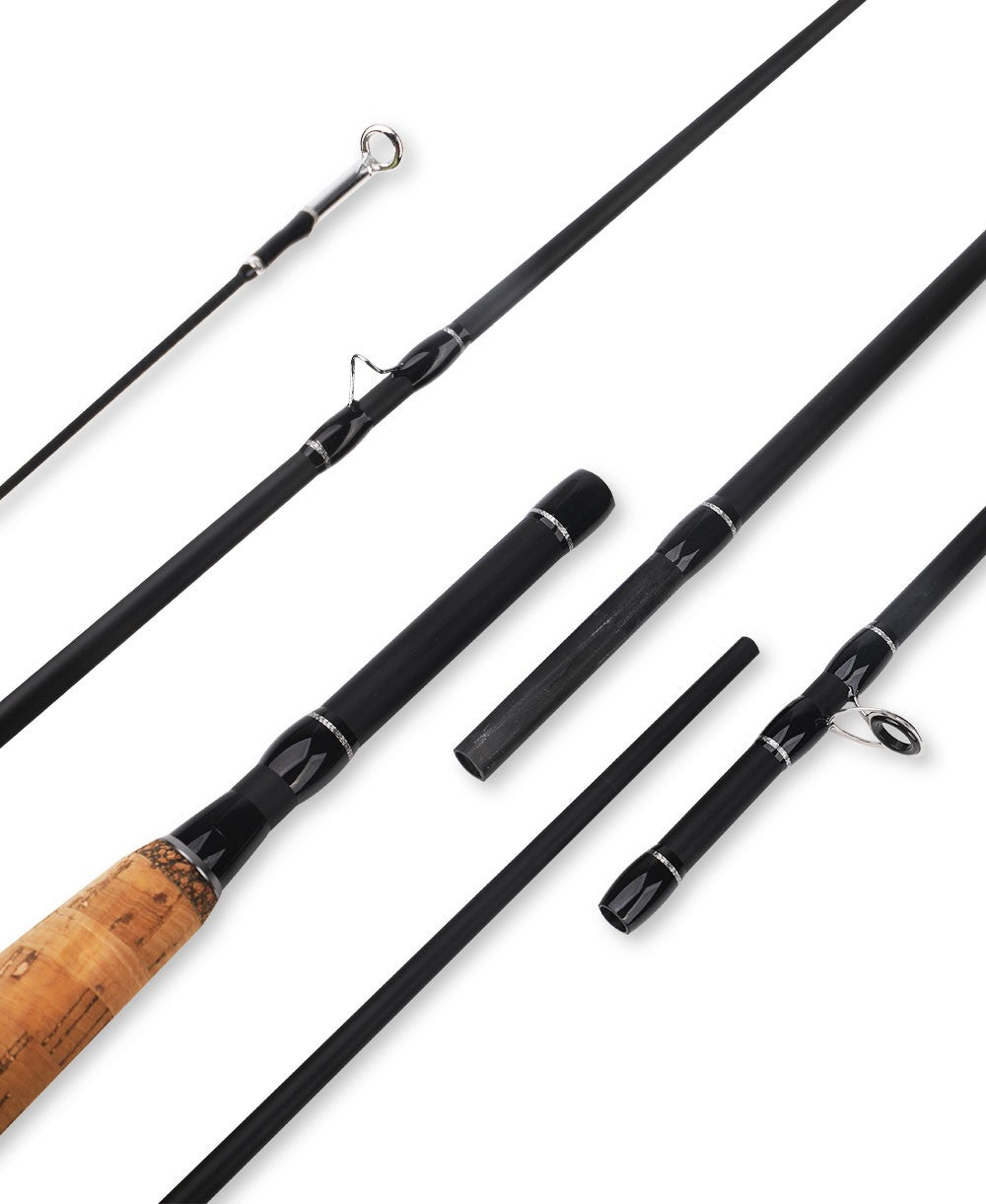 Vara de Pesca de Flycasting Multinó #5-6, 7-Seções/8-Seções Fibra de Carbono para Viagem