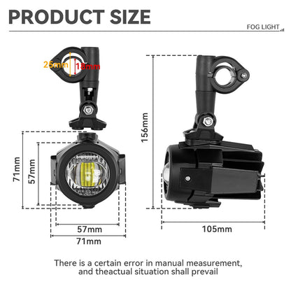Auxiliary Lights LED Spot Driving Fog Lights for R1200GS F800GS K1600 Universal Motorcycle 40W 6000K Fog Lamps