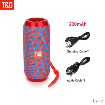 Caixa De Som Bluetooth Portátil Sem Fio Alto-falante Música Subwoofer Rádio FM Áudio Bluetooth Chamada Viva-voz Baffe