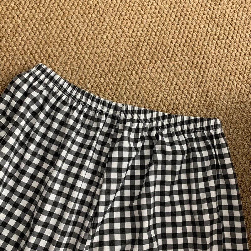 Cartoon HelloKitty Print 2PCS Set Women's Sleepwear with Chest Pad Plus Size Pyjamas Loungewear Crew Neck Loose Pajamas Homewear