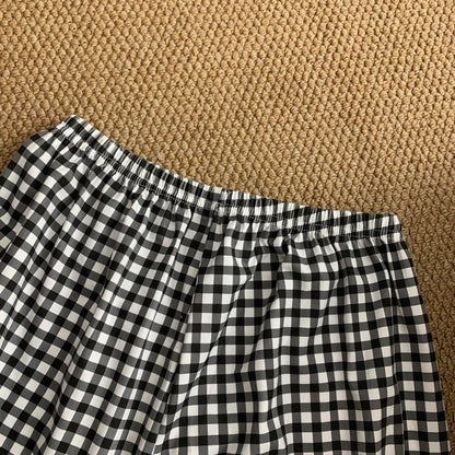 Cartoon HelloKitty Print 2PCS Set Women's Sleepwear with Chest Pad Plus Size Pyjamas Loungewear Crew Neck Loose Pajamas Homewear