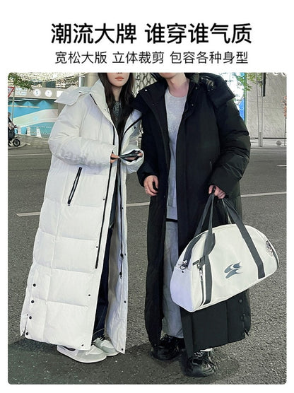 Maxbarley New 90 Goose Down Jacket Men Women Winter Thick Warm Long Knee Over Down Jacket High-quality Lightweight Puffer Coats