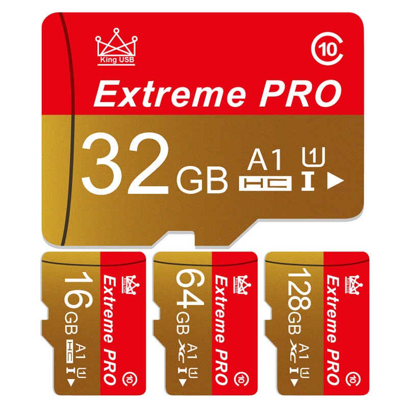 Cartão de Memória de Alta Resistência para Vigilância por Vídeo Cartão TF 256GB 128GB 64GB 32GB Mini Cartão SD Velocidade Máxima de até 100MB/s Cartão Flash para Celular