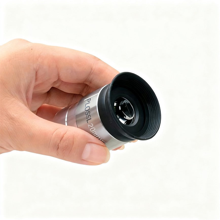 Acessórios para Telescópio Astronômico Ocular PL de 1,25 polegadas 4/10/20/25mm Lente Ótica Revestimento Banda Larga Multicamadas Filme Verde Metal