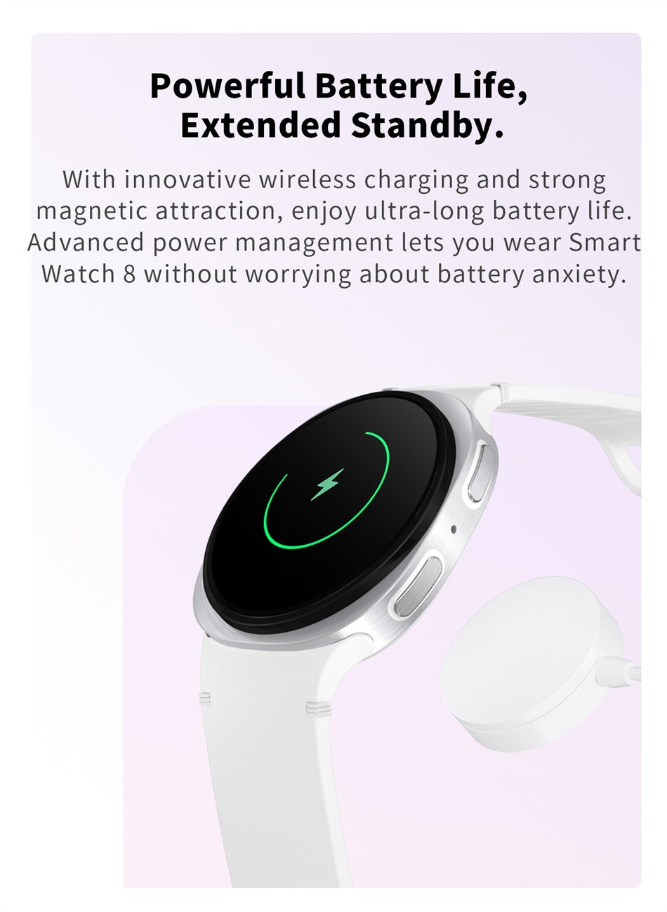 2026 Relógio Smartwatch GPS para Homens Mulheres Esporte Monitor Cardíaco Chamada Bluetooth NFC IP68 À Prova D'água Bússola Smartwatch 8 Mini