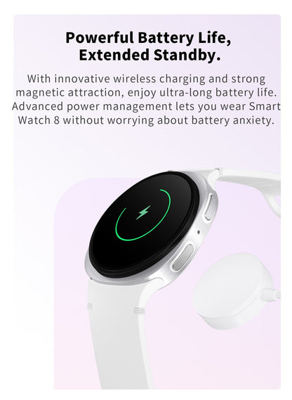 2026 Relógio Smartwatch GPS para Homens Mulheres Esporte Monitor Cardíaco Chamada Bluetooth NFC IP68 À Prova D'água Bússola Smartwatch 8 Mini