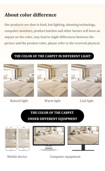 VIKAMA Bohemian Crystal Velvet Anti Slip Carpet For Living Room ,Floor Bedroom Big Size Rugs, Sofa Mats, Study,Home Decoration