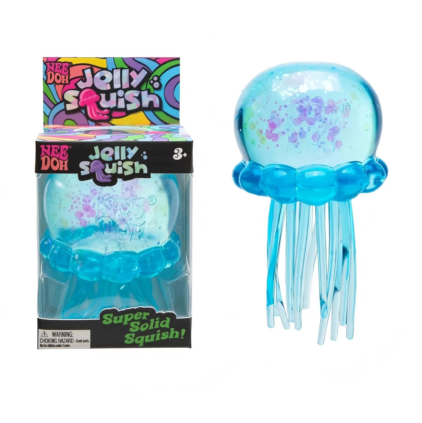 3pcs Nee Doh Jellyfish & Cube Squish Toy - Soft Jelly Squeeze Stress Relief Fidget, Sensory NeeDoh for Kids & Adults 2026@?