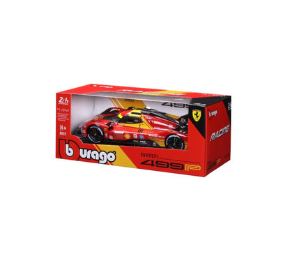 Burago 1:24 499p 83 Ferrari 12cilindri Liga de Metal Modelo de Carro em Miniatura por Fundição Coleção Simulação Ornamento Brinquedos Personalizados Presente