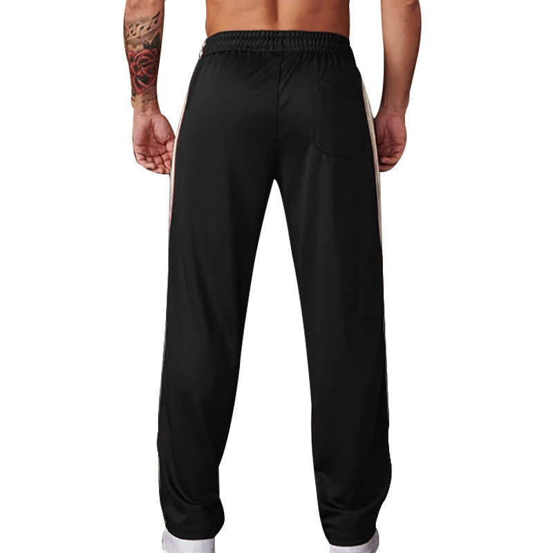 2024 Outono Europa E Estados Unidos Nova Moda Calça Reta Masculina Americana Solta Esporte Estampada Calça de Rua Combinando