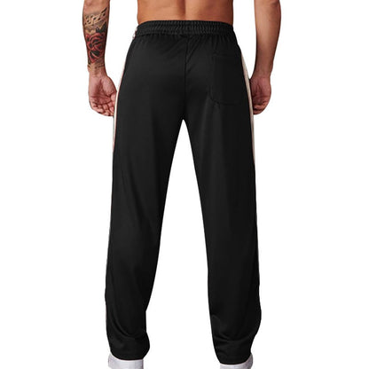 2024 Outono Europa E Estados Unidos Nova Moda Calça Reta Masculina Americana Solta Esporte Estampada Calça de Rua Combinando