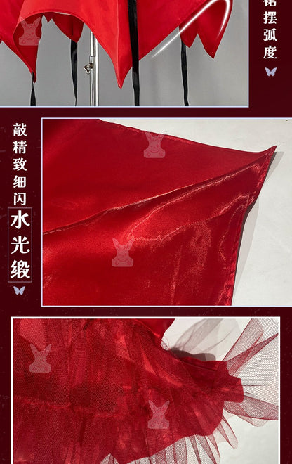 Anime Shugo Chara Tsukiyomi Utau Devil Transformation Cosplay Costume Full Set Women Halloween Cos Outfit With Horns Accessories