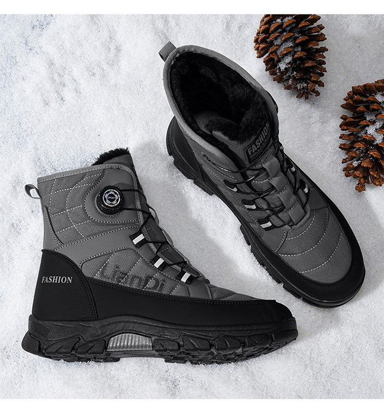 Men Top Quality Casual Snow Boots Waterproof Warm Winter Shoes Men Hiking Boots Outdoor Mountain Climbing Sneaker Man Trekking