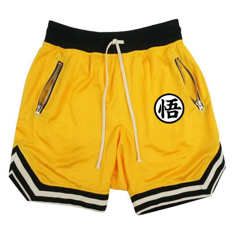 Men's Fitness Joggers Casual Breathable Short Sports Basketball Shorts Mesh Quick Dry Gym Shorts for Male Pants Summer