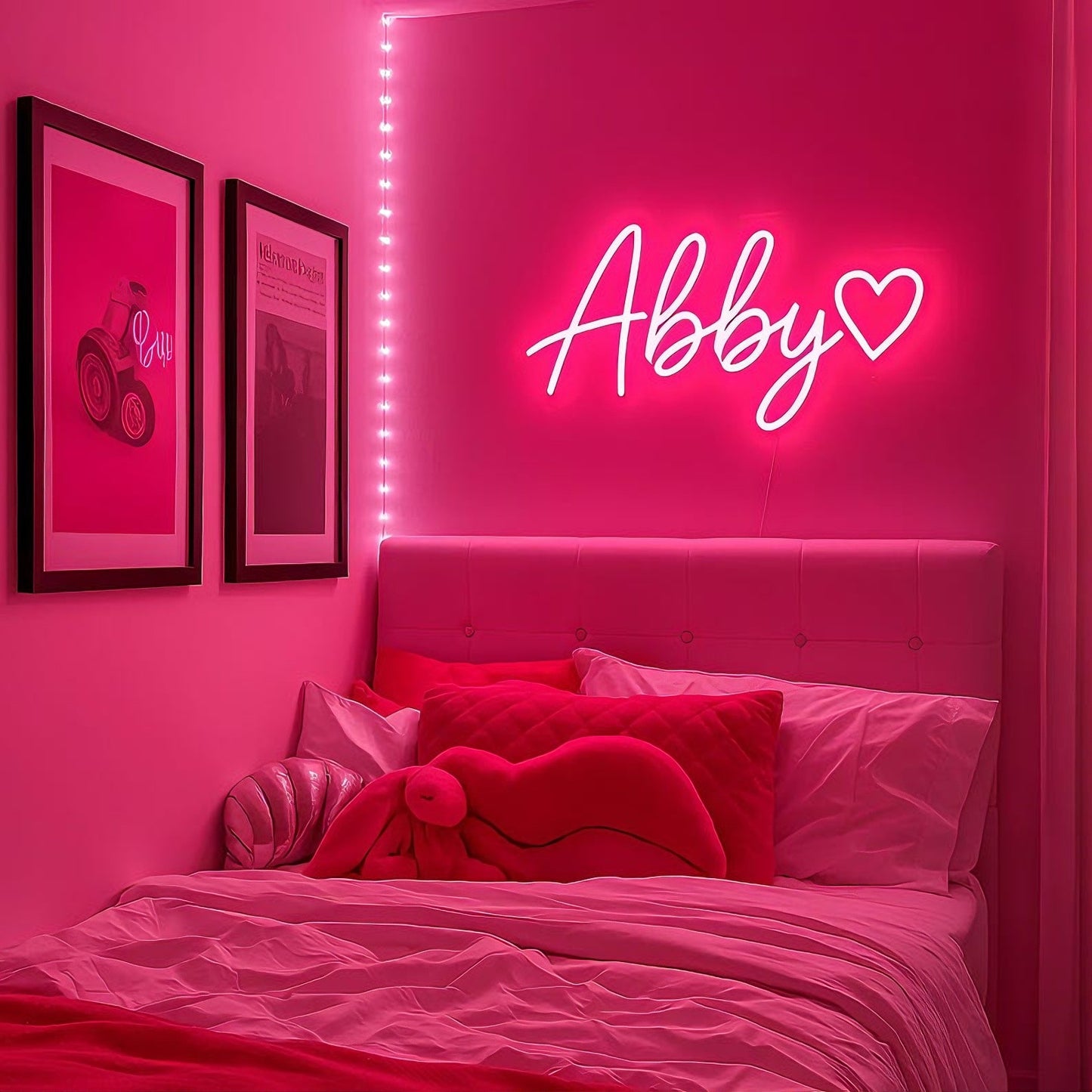 Custom Neon Sign Personalized Name Neon Sign LED Night Light Birthday Wedding Signs Room Bedroom Decoration Wall LED Neon Lamp