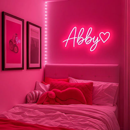 Custom Neon Sign Personalized Name Neon Sign LED Night Light Birthday Wedding Signs Room Bedroom Decoration Wall LED Neon Lamp