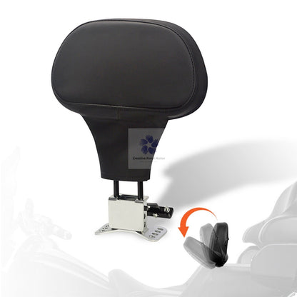 Encosto do Banco Dianteiro do Piloto de Motocicleta Ajustável para Harley Davidson Touring Road King Street Electra Glide 2009-2025